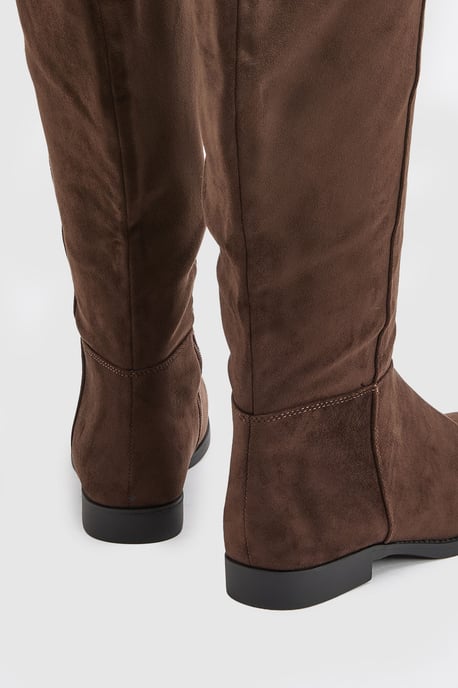 Karla Knee High Flat Boots - Image 2