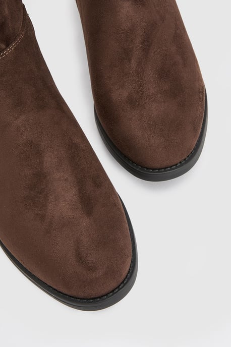 Karla Knee High Flat Boots - Image 3