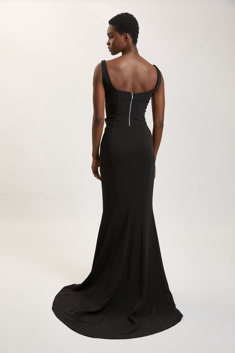 Compact Viscose Fishtail Maxi Skirt - Image 3
