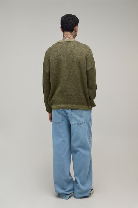 Tall Relaxed Brushed Knitted Jumper - Image 2