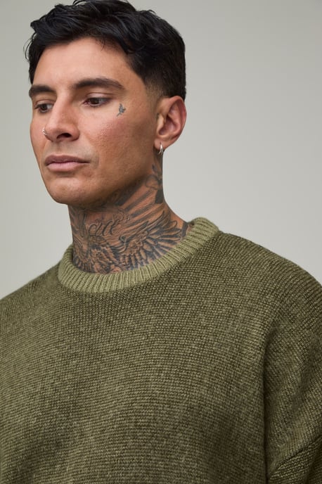 Tall Relaxed Brushed Knitted Jumper - Image 3