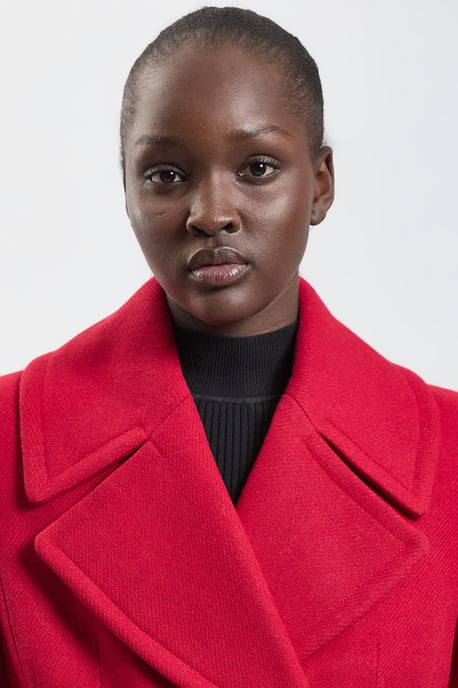 Wool Peplum Short Coat - Image 2