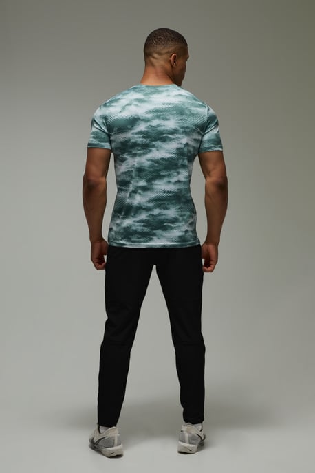 Man Active Abstract Cloud Regular Fit T-Shirt - Image 2