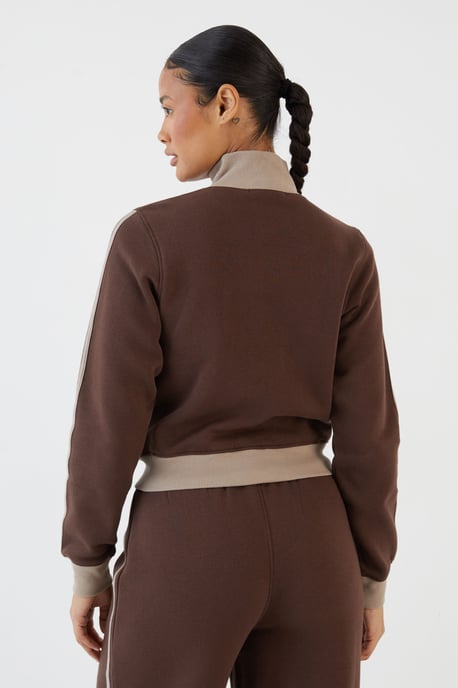 DSGN Studio Colour Block Zip Through Sweatshirt - Image 2