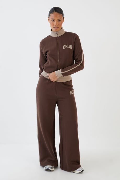 DSGN Studio Colour Block Zip Through Sweatshirt - Image 3