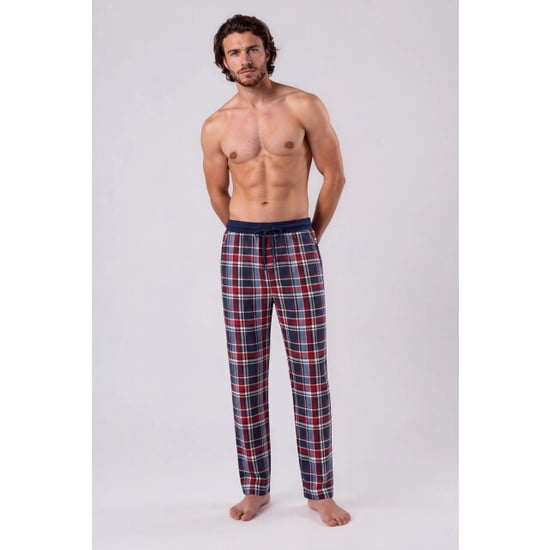 Phil & Co Heren lange pyjamabroeken 2-pack blauw/rood geruit - Image 2