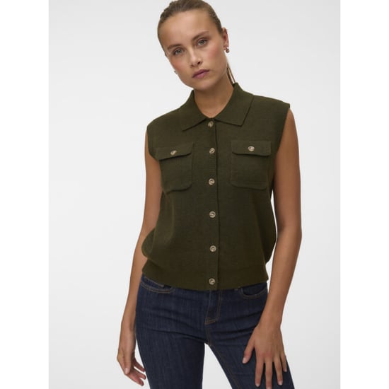 Vero Moda Vmbrisa mouwloze polo vest - Image 1
