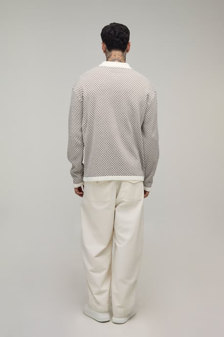 Tall Relaxed Jacquard Knitted Shirt - Image 2
