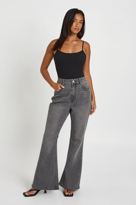 The Petite High Waist Flare Jean - Image 1