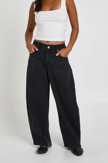 The Petite Mid Waist Barrel Jean - Image 3