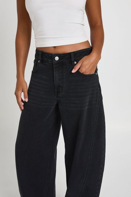 The Petite Mid Waist Barrel Jean - Image 4