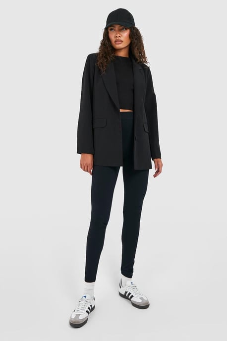 Tall High Waisted Fleece Lined Leggings - Image 3