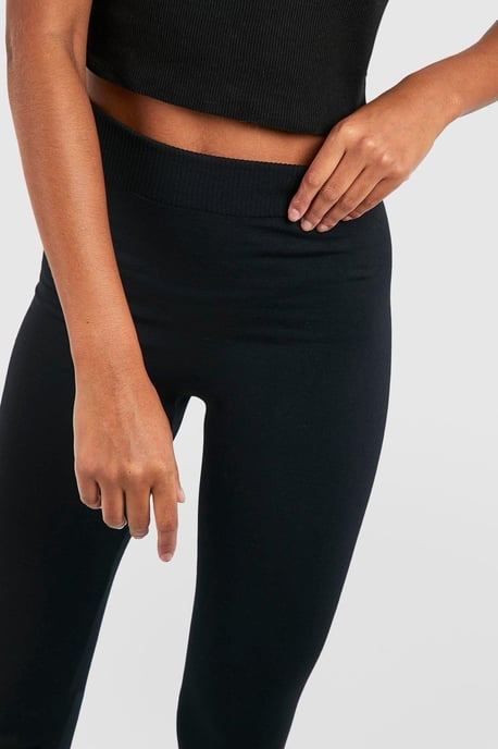 Tall High Waisted Fleece Lined Leggings - Image 4