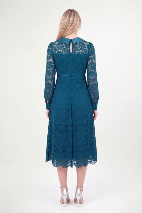 Petite Lace Collar Midi Dress - Image 2