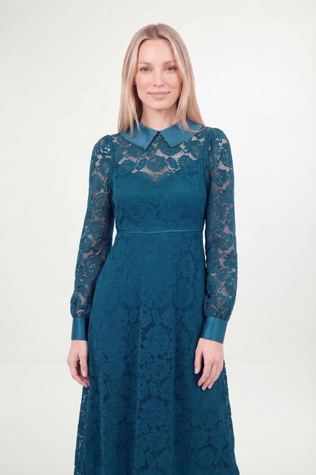 Petite Lace Collar Midi Dress - Image 4