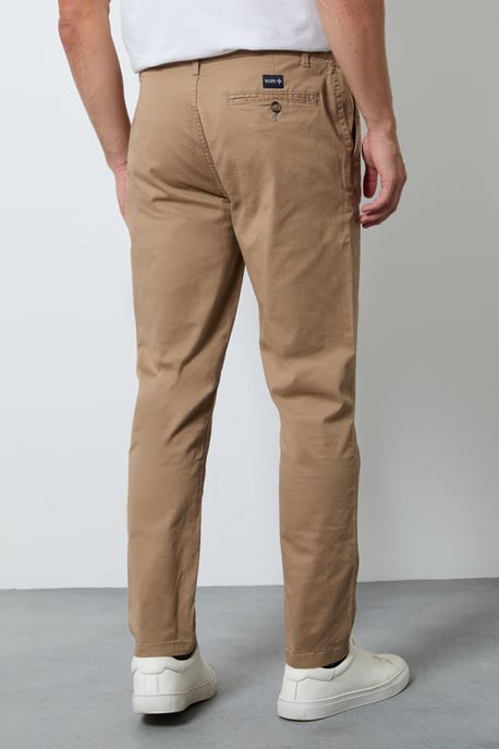 Stone Premium Slim Fit Chino Trousers - Image 3