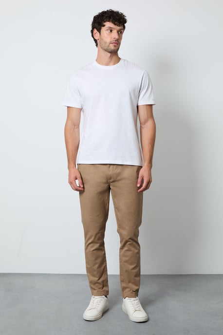 Stone Premium Slim Fit Chino Trousers - Image 4