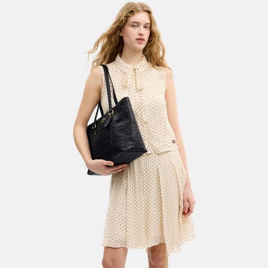 Station Tote Bag In Signature Leather - Image 5