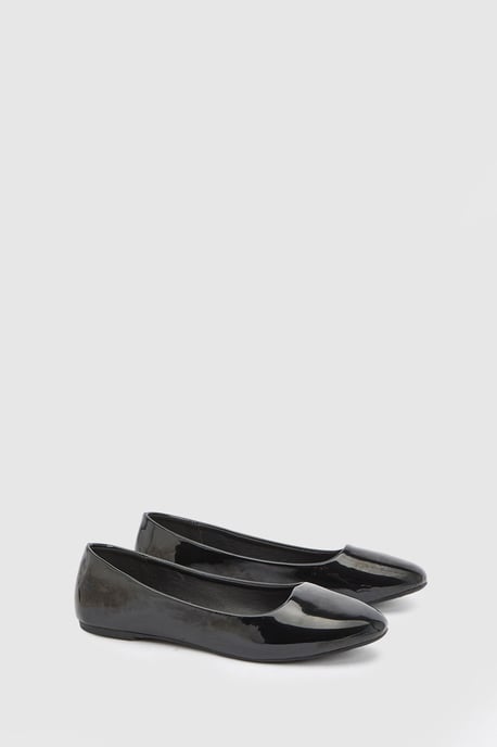 Sloan Wide Fit Faux Patent Leather Ballet Pump - Image 1