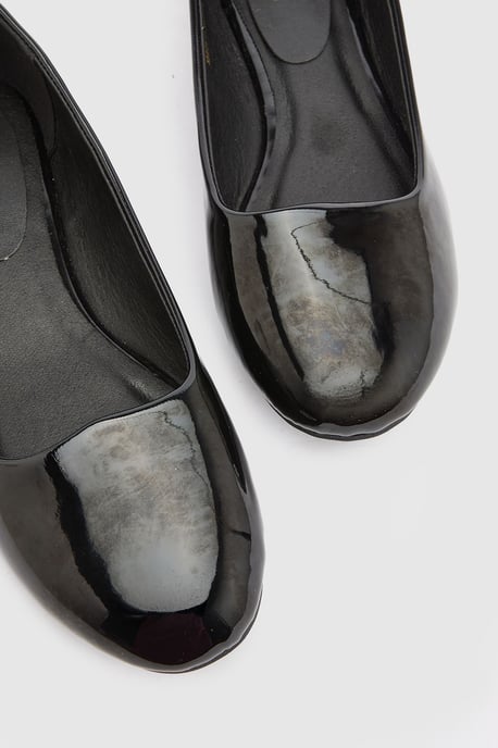 Sloan Wide Fit Faux Patent Leather Ballet Pump - Image 3