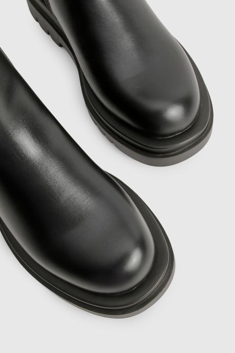 Chunky Cleated Calf High Chelsea Boots - Image 5
