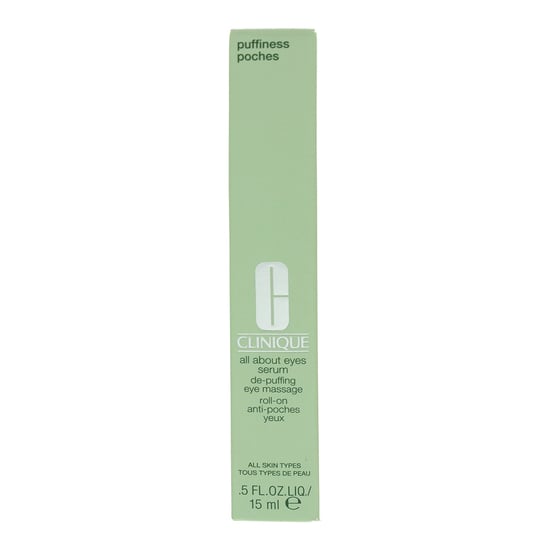 Clinique De-Puffing Eye Massage Roll On All About Eyes Eye Serum 15ml - Image 3