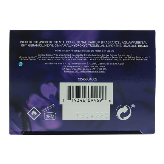 Britney Spears Midnight Fantasy Eau De Parfum 50ml Spray For Her - Image 4