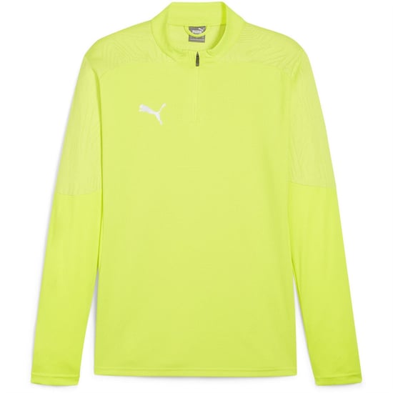 Men's Puma Teamfinal Training 1 4 Zip Fleece in Electric Lim - Image 1