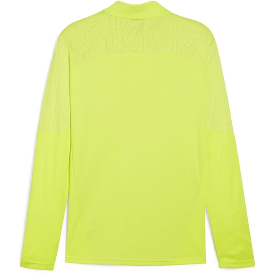 Men's Puma Teamfinal Training 1 4 Zip Fleece in Electric Lim - Image 2