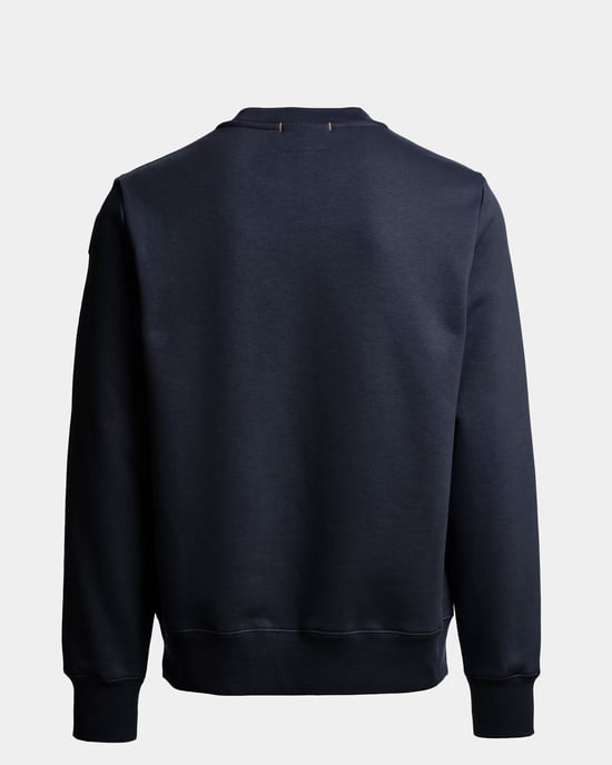 Long Sleeve Logo Detail Sweatshirt in Dark Navy - Image 3