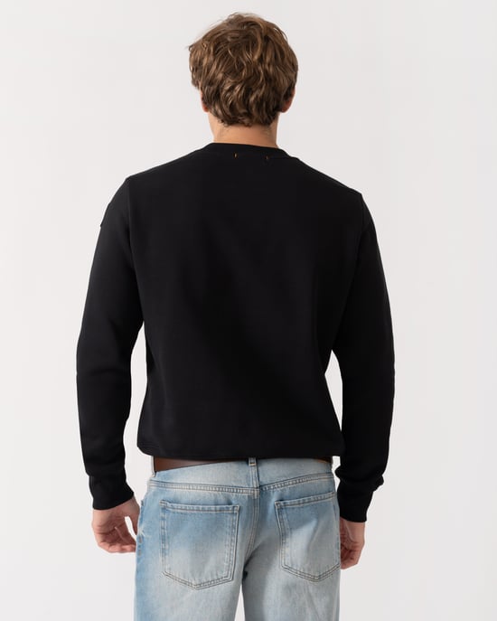 Long Sleeve Sweatshirt in Black - Image 3