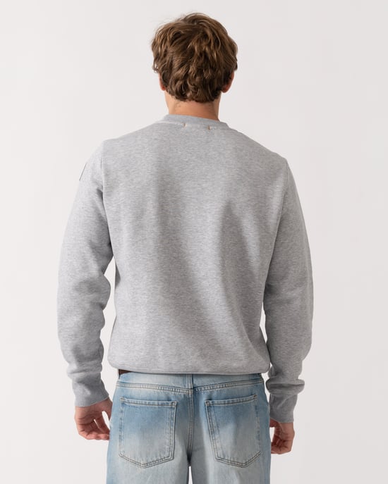 Long Sleeve Sweatshirt in Light Grey - Image 3