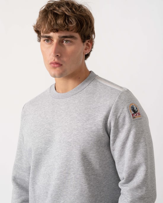 Long Sleeve Sweatshirt in Light Grey - Image 4