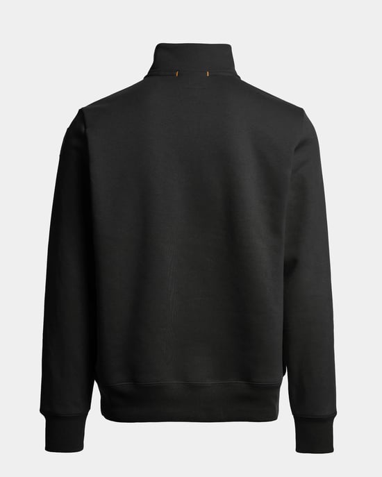 Long Sleeve Logo Detail Sweatshirt in Black - Image 2