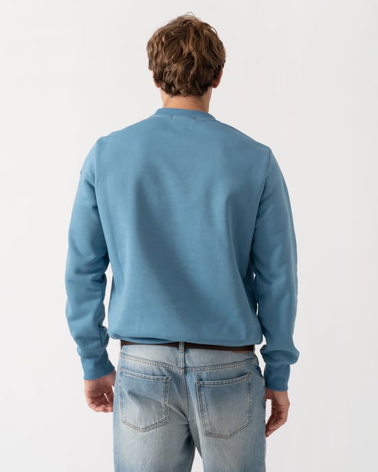 Long Sleeve Sweatshirt in Light Blue - Image 3