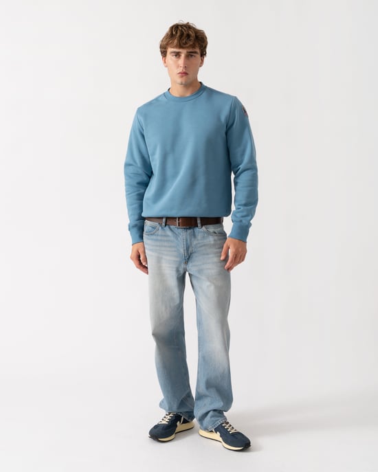 Long Sleeve Sweatshirt in Light Blue - Image 4
