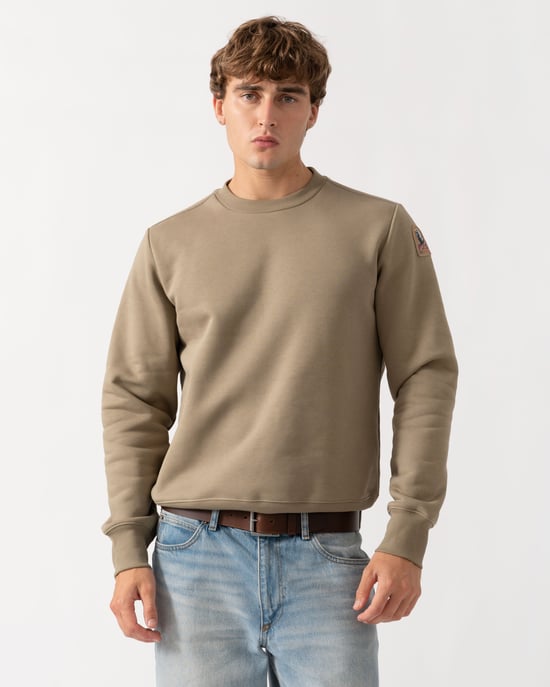 Long Sleeve Sweatshirt in Taupe - Image 1