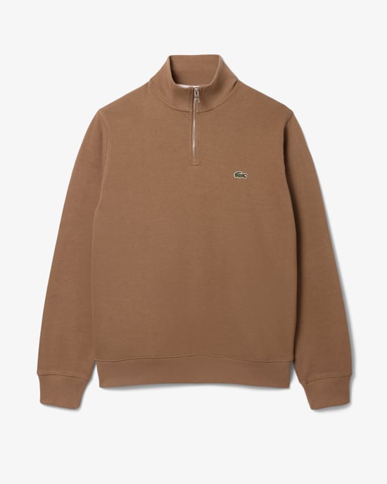 Regular Fit Long Sleeve Logo Detail Sweatshirt in Tan - Image 2