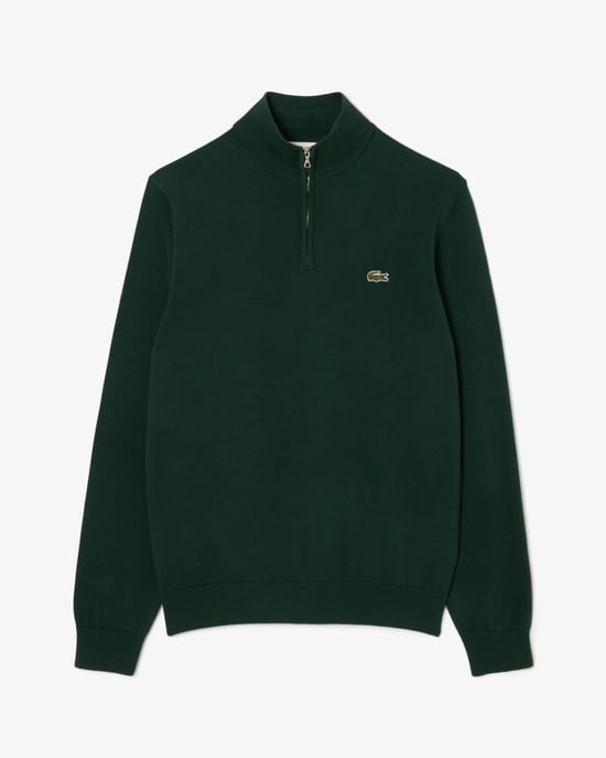 Long Sleeve Logo Detail Sweatshirt in Dark Green - Image 2