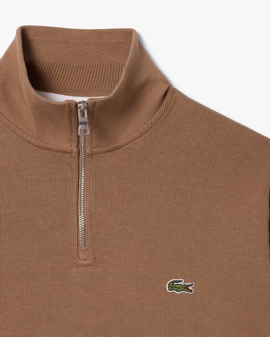 Regular Fit Long Sleeve Logo Detail Sweatshirt in Tan - Image 6