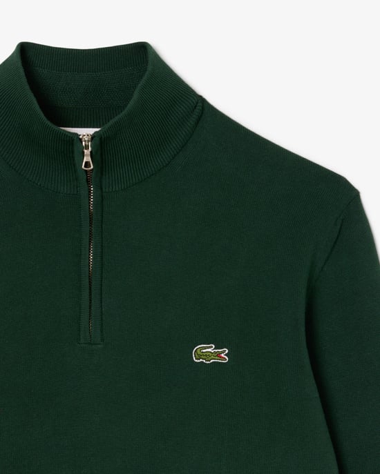 Long Sleeve Logo Detail Sweatshirt in Dark Green - Image 6