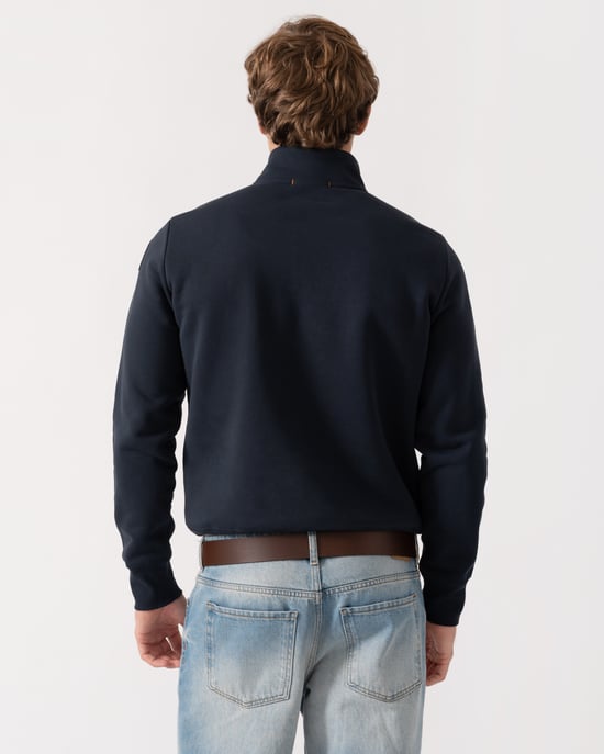 Long Sleeve Sweatshirt in Navy - Image 2
