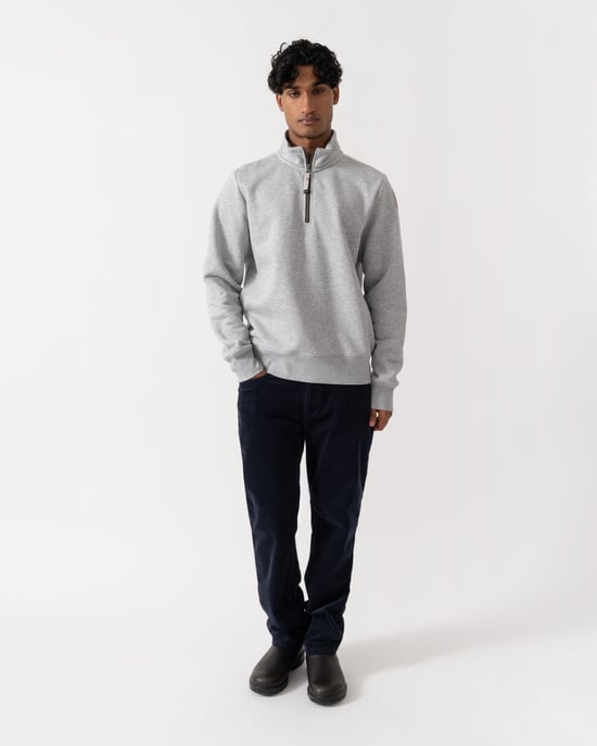 Long Sleeve Sweatshirt in Light Grey - Image 3