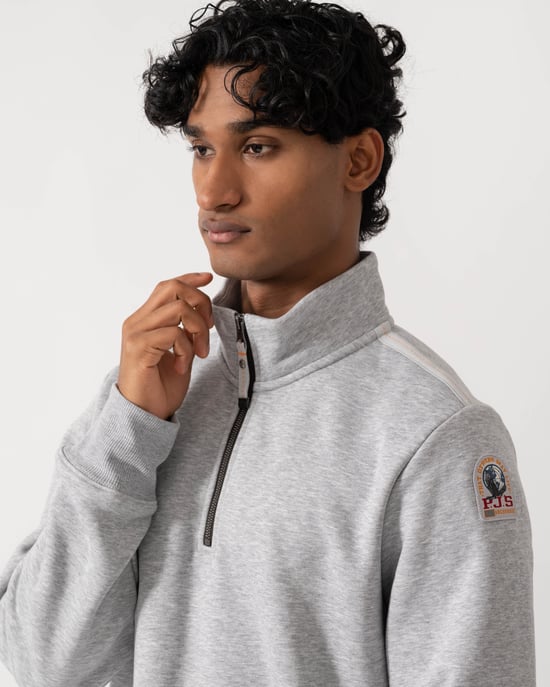 Long Sleeve Sweatshirt in Light Grey - Image 4