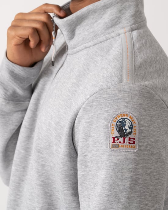 Long Sleeve Sweatshirt in Light Grey - Image 5