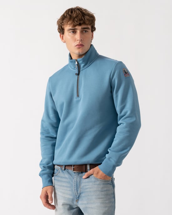 Long Sleeve Sweatshirt in Light Blue - Image 2