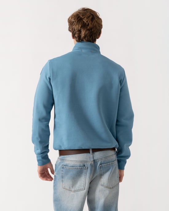 Long Sleeve Sweatshirt in Light Blue - Image 3