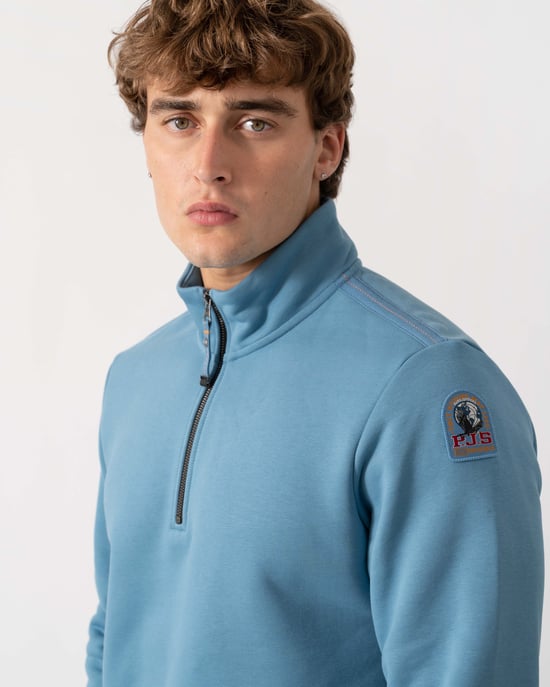 Long Sleeve Sweatshirt in Light Blue - Image 4