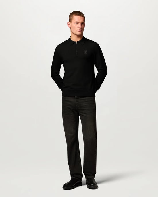 Long Sleeve Jumper in Black - Image 1