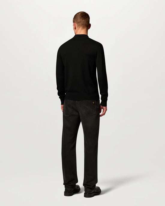 Long Sleeve Jumper in Black - Image 3
